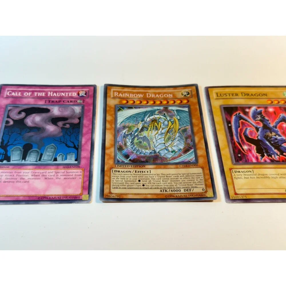 Rainbow Luster Dragon Call of the Haunted Holographic Card Yugioh! READ